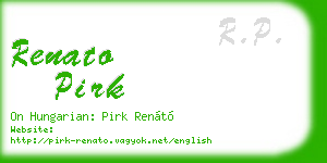 renato pirk business card